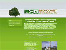 Tablet Screenshot of midcoastgeotech.com